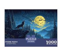 Wolf 1000 Pieces Wildlife Jigsaw Puzzles For Adults Challenging Game Stress Relieving Entertainment Cultivate The Spirit of Teamwork for Adults And Kids, Age 12 Years Up 38x26cm/1000pcs