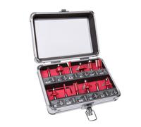 12 Piece Router Cutter Bit Set Wolf 1/4" Shank TCT Tungsten Carbide Tipped Woodworking Set