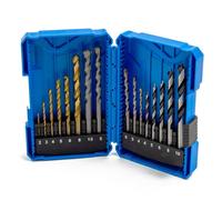 Wolf® 16Pc Drill Bit Set Wood Masonry & Hss Mixed Assortment Wolf Trade