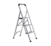 Wolf® 3 Step Ladder Wolf Slimline, Anti Slip, Folding, Aluminium Steps, 150Kg Max Capacity
