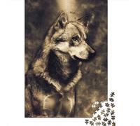 Wolf 4 1000-Piece Puzzle for Adults, 70x50cm/1000pcs, A Relaxed Project for Colder Days; Low-dust Card Pieces for Tidy Sorting