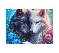 Wolf 500 Piece Jigsaw Puzzle for Adults Magical Cosmic Creatures Solo Leisure Time Challenging Fun No Dust Pieces Great Gift for Puzzle Enthusiasts 500 PCS
