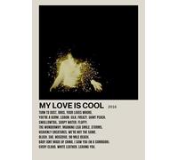 Wolf Alice My Love Is Cool Songlist A4 Print Poster Wall Art Home Decor Album Gift Present Photo Living Room Dining Room Bedroom Hall Loft Office Unframed