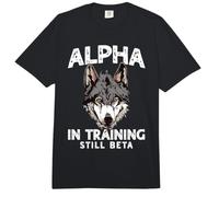 Wolf Alpha in Training Still Beta Boys Kids Wolf Men Comfort Colors Adult Heavyweight T-Shirt