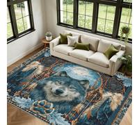 Wolf American Indian Rugs Living Room 100 x 150 cm