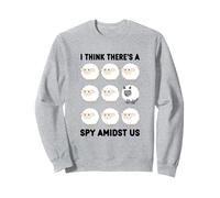 Wolf Among Sheep Funny Herd I Think There's A Spy Amidst Us Sweatshirt