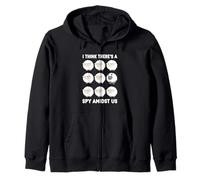 Wolf Among Sheep Funny Herd I Think There's A Spy Amidst Us Zip Hoodie