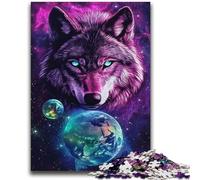 Wolf And Earth Puzzles for Adults And Teenagers,Challenging Game And Family Play for Is Ideal As A Gift for The Whole Family (70X100cm)
