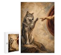 Wolf And God's Hand - Jigsaw Puzzle for Adults, 1000 PCS, Holiday-Season Gift; for Shared Table Time