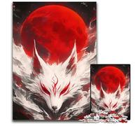 Wolf And Moon Japan14 1000 Piece Jigsaw Puzzles for Adults Adult Game Gift Family Interactive Game Brain Challenge Gift 1000 PCS(75x50cm)