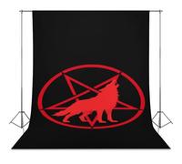 Wolf And Pentagram Symbol Personalised Backdrop Background Foldable Photography Cloth Funny Photo Tabletop Backdrops