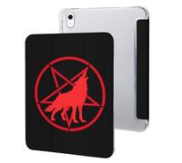 Wolf And Pentagram Symbol Printed Tablet Case Compatible with iPad Series Hard Translucent Back Protective Cover