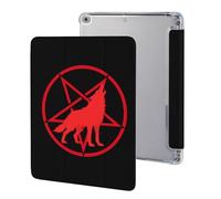 Wolf And Pentagram Symbol Printed Tablet Case Compatible with iPad Series Hard Translucent Back Protective Cover