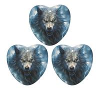 Wolf And Thunder Funny Car Air Fresheners 3pcs Long Lasting Scent Automotive Hanging Scented Cards Tablets