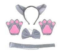 Wolf Animal Costume Accessories Wolf Headband Tail Bowtie Skirt For Kid Boy Girl Teen Role Playing Halloween Cosplay Themed Party Accessories