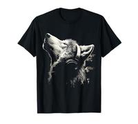 Wolf Animal Graphic Music Headphone Artwork Wolf T-Shirt