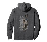 Wolf animal print wolves quote Pullover Hoodie