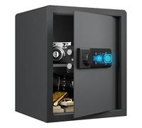 WOLF ARMOR Biometric Safe Box, Backlit Touchpad Small Safes for Home with Emergency Type-C Port, Indicator Light, Alloy Steel Safe Lock Box for Jewelry Money, 43L