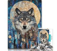 Wolf Art 1000 Piece Jigsaw Puzzles for Teenagers,Educational Games Home Decoration Suitable for Desktop Decoration 38x26cm