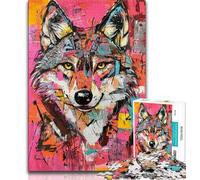 Wolf Art 1000 Piece Jigsaw Puzzles for Teenagers,Learning Educational Toys Family Games Unique Birthday And Gifts 38x26cm
