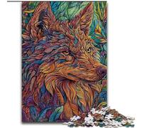 Wolf Art JigsawPuzzle 1000 Pieces for Teenagers, Educational Family Game Suitable for Desktop Decoration (26x38cm)