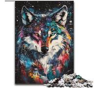 Wolf Art JigsawPuzzle 1000 Pieces for Teenagers, Pattern Assembly Deal As Gifts for The Whole Family Suitable for And 14 (26x38cm)