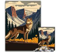 Wolf Art Series Style 14 Jigsaw Puzzles 1000 Pieces for Adults Jigsaw Puzzles for Teenagers Family Game Night BrainChallenging Gift Idea 1000 PCS(75x50cm)