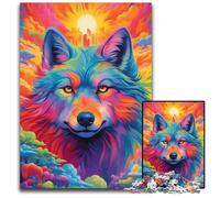 Wolf Art Series Style 141000 Piece Jigsaw Puzzles for Adults Challenging Brain Teaser for Teenagers Family Game Night Fun 1000 PCS(38x26cm)
