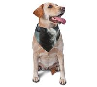 Wolf at Night Dog Bandana Pet Scarf Accessories for Small Medium Dogs Cats Photo Prop, Triangle Pet Bandanas Adjustable Puppy Bib Washable Dog Kerchief Puppy Neckerchief