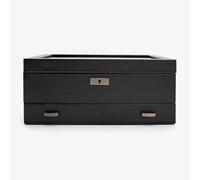 WOLF Axis Powder Coat 10 Piece Watch Box With Drawer 488203