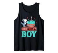 Wolf Birthday Boy Wolf Animal Party Tank Top