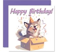 Wolf Birthday Cards, Animal Gifts