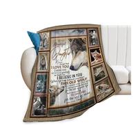 Wolf Blanket for Girls Daughter - Soft Warm Flannel Fleece Throw for Couch, Sofa, Bed - Kids Adult Gift 50"x60"