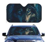 Wolf Blue Eyes Car Windshield Sun Shade Sun Blocker Universal Foldable Car Front Window Sunshades For Trucks Suv Keep Interior Cool 70x130cm