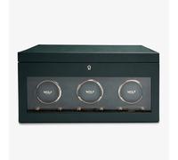 WOLF British Racing Green Triple Watch Winder 792341