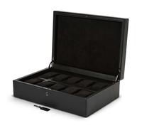 Wolf British Racing Green Watch Box 10 Watches Black Synthetic leather 792702 - Unisex - Faux Leather Black 33.02 x 22.86 x 11.43 cm