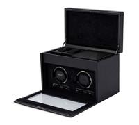 Wolf British Racing Green Watch Winder 2 Watches Black Synthetic leather 792202 - Unisex - Faux Leather Black 33.66 x 19.69 x 24.77 cm