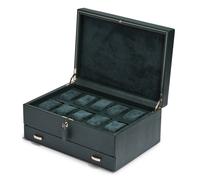 Wolf British Racing Watch Box 10 Watches Green Synthetic leather 792841 - Unisex - Faux Leather Green 33.02 x 22.86 x 15.88