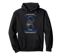Wolf Cage Warning Quote Fierce Moonlit Animal Graphic Pullover Hoodie