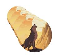 Wolf Car Air Freshener Cards for Women Men 4 Pack Cute Car Accessories Long Lasting Scent Car Diffuser Hanging Auto Aromatherapy Tablets Car Fresheners Gifts