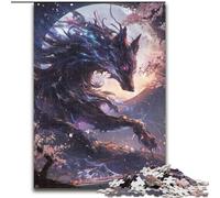 Wolf Cherry Blossom 1000 Piece Jigsaw Puzzles for Teenagers, Family Fun Games Fun at Home Activities, Birthday Present, Travel Gifts (26x38cm)