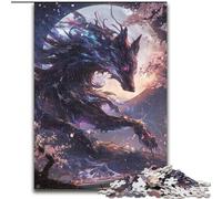 Wolf Cherry Blossom Jigsaw Puzzles for Teenagers 1000 Piece Puzzle, Challenging Game Toys Every Piece Is Unique - Challenging Family Fun Game (50x75cm)