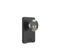 Wolf Close Up Portrait Wild Animal Forest Scene PopSockets PopWallet for MagSafe