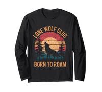 Wolf Club Born to Roam Vintage Long Sleeve T-Shirt