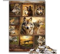 Wolf Collage JigsawPuzzle 1000 Pieces for Adults, Challenging To Complete But Fun And Humorous Birthday Present, Gifts, Wall Art 50x75cm