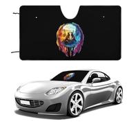 Wolf Colorful Dream-catcher Front Window Sunshades Foldable Cover for Automotive Car Windproof Windscreen Protection 51"x28"