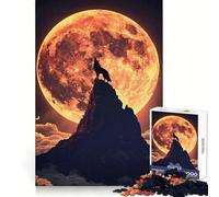 Wolf Colorful Mountain 1000 Piece Jigsaw Puzzles for Teenagers Logical Skill Leisurely Pursuit Precise Join Fine Xmas Gift (38x52cm)