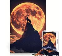 Wolf Colorful Mountain Jigsaw Puzzles 1000 Piece for Teenagers Memory Power Mind Soothing Fun Seamless Fit Perfect Xmas (38x26cm)