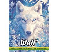 Wolf: Coloring Book for Adults with Wolf for Stress Relief and Relaxation