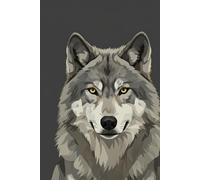Wolf Cover Design: Aesthetic Journal for Writing, Drawing & Notes | Blank Notebook for School, Work & Creativity.